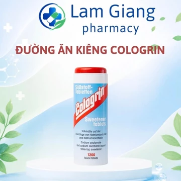 Đường ăn kiêng cologrin nhập khẩu từ đức lọ 1200 viên - cho người tiểu đường và ăn kiêng