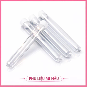 100 Ống Nghiệm Nhựa 7ml Có Nắp Không Nhãn_ống thí nghiệm_Ống Đựng Cây Chải Mi [ không kèm chổi ] Ống Đựng Cây Chải