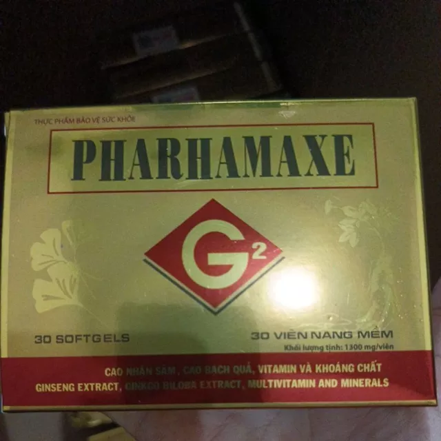 Viên bổ não Pharhamaxe G2 - Tăng tuần hoàn não, hoạt huyết, dưỡng não