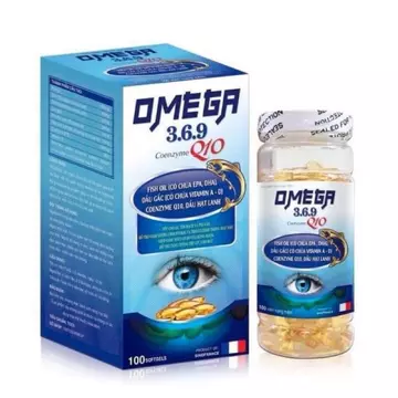 Viên Uống Bổ Mắt OMEGA 369 Q10 - Có công dụng bổ mắt, Làm giảm khô đau nhức mắt sáng mắt, Làm đẹp da