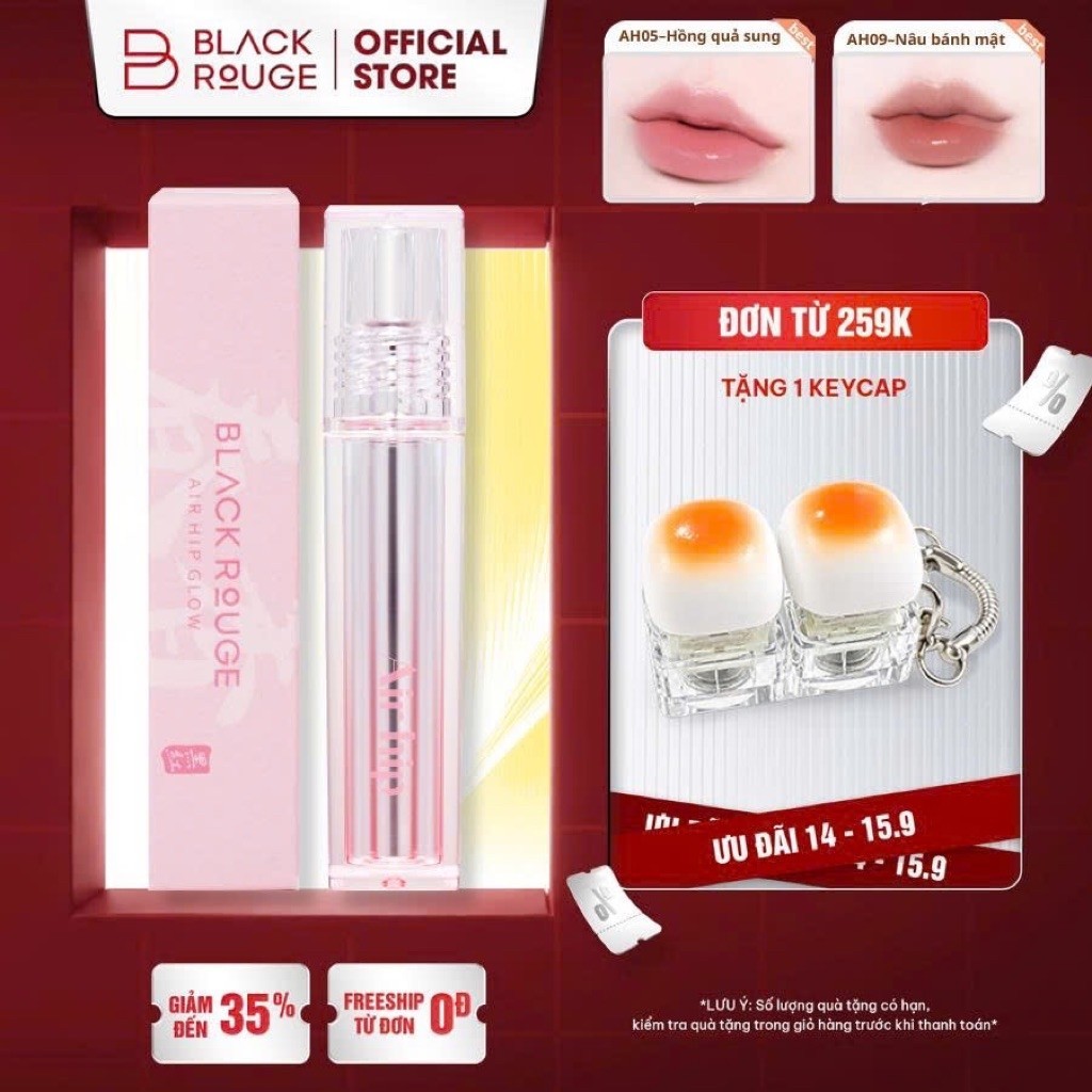 [MỚI] Son Tint Black Rouge Air Hip Glow Tint - 4.2g
