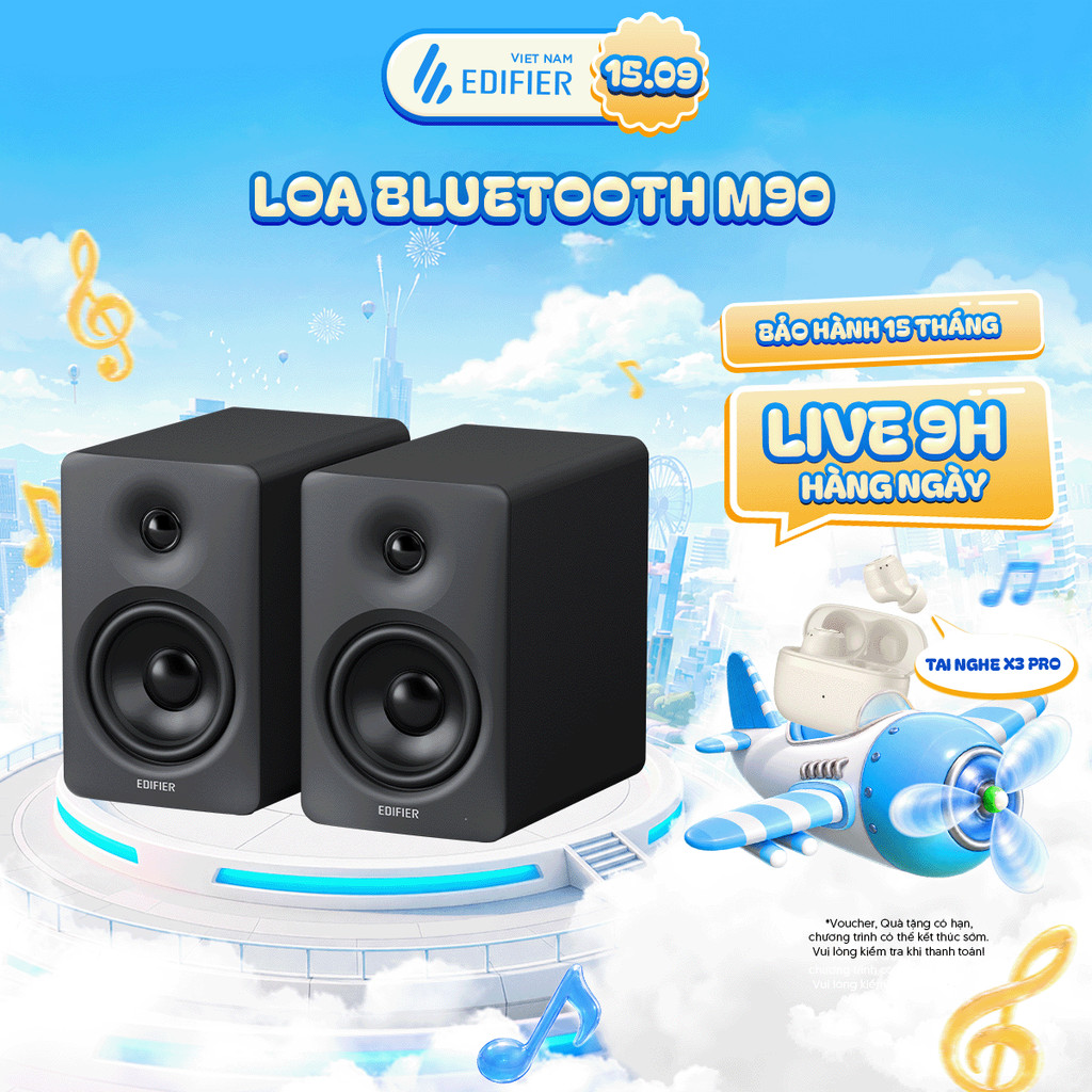 Loa Bluetooth Để Bàn M90 | Công Suất 100W | Thiết Kế Nhỏ Gọn | Bluetooth V6.0 | Bảo Hành 15 Tháng