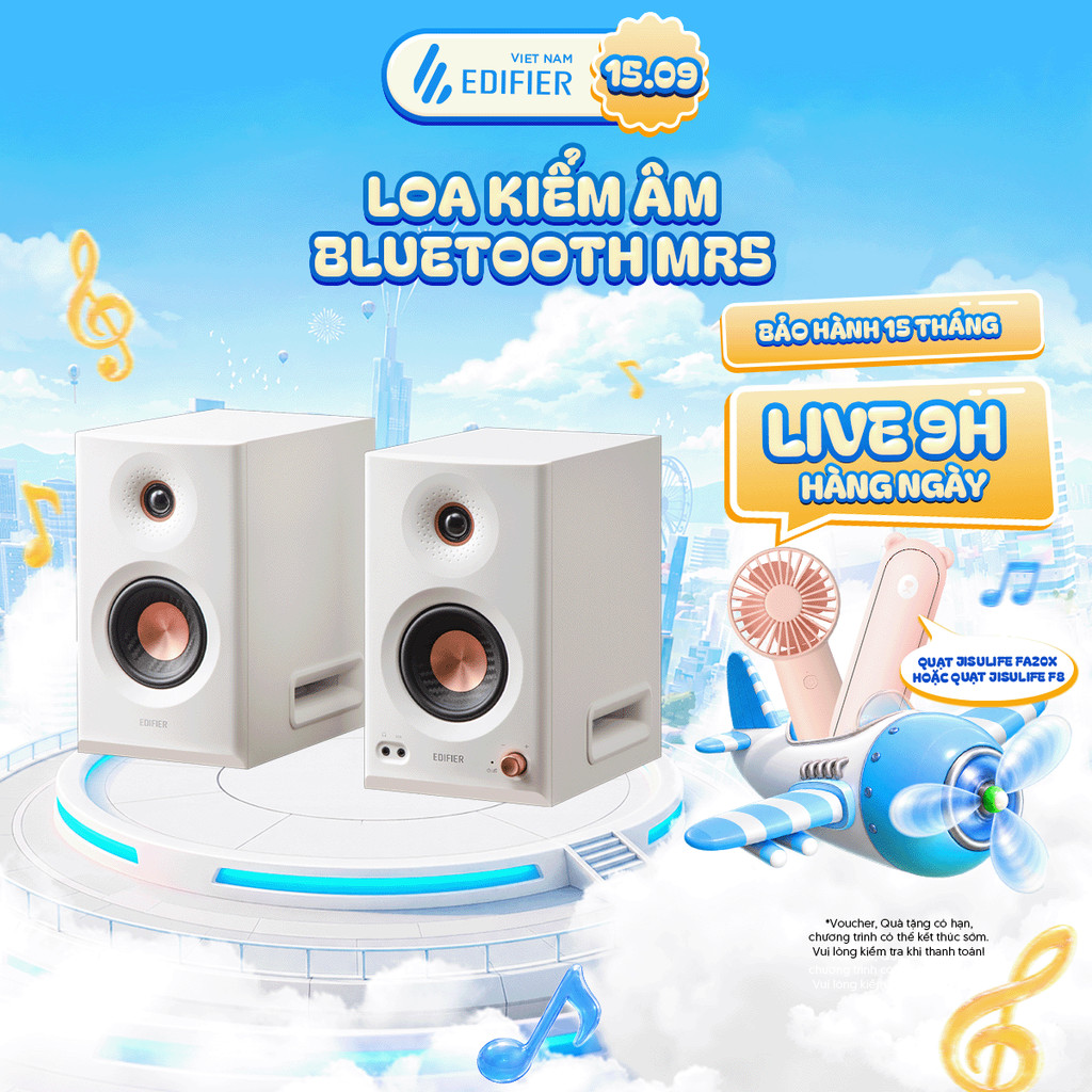 Loa Kiểm Âm Bluetooth EDIFIER MR5 | Công Suất 110W | Âm Thanh Chuyên Nghiệp | Hi-Res Audio Wireless | Bảo Hành 15 Tháng