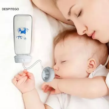 Bình sữa DESPITEGO, Bình sữa trẻ sơ sinh rảnh tay 150 / 240ml, Bình sữa chống nghẹt thở PP dễ thương Bình sữa trẻ sơ sinh cho bé ăn