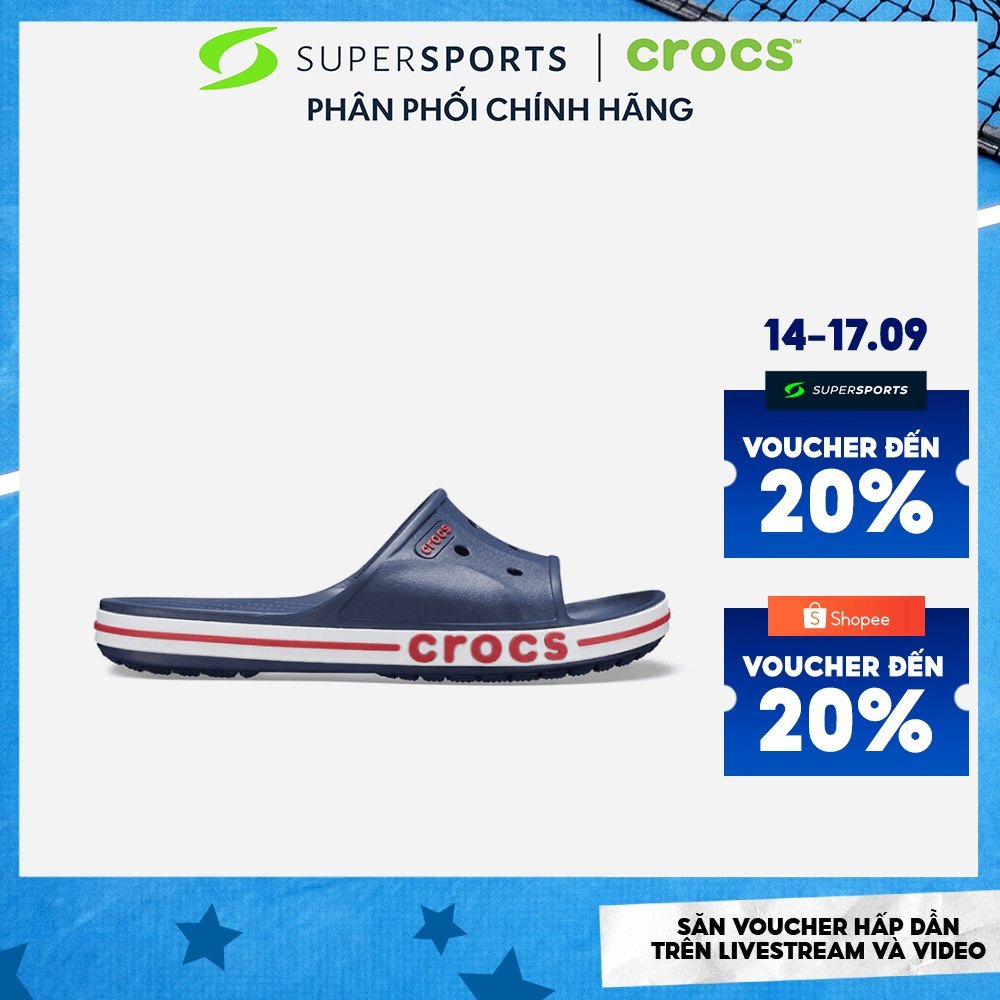 Dép Quai Ngang Unisex Crocs Bayaband - Xanh Navy - 205392-4CC LS100 B000