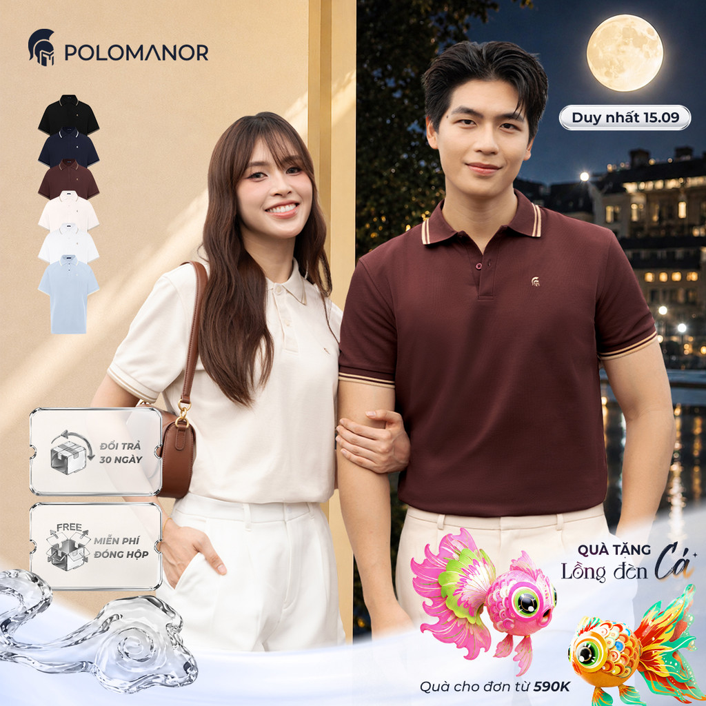 [BEST SELLER] Áo polo nam cao cấp ICON DIAMOND, POLO QUỐC DÂN, vải CVC Diamond sang trọng - POLOMANOR