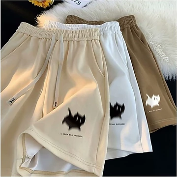 [Plus Size M-5XL] Quần Short Nam Quần Short Oversize Quần Short Đi Biển Hoạt Hình Mèo Con In Quần Short Thể Thao Quần Short Nam Quần Short