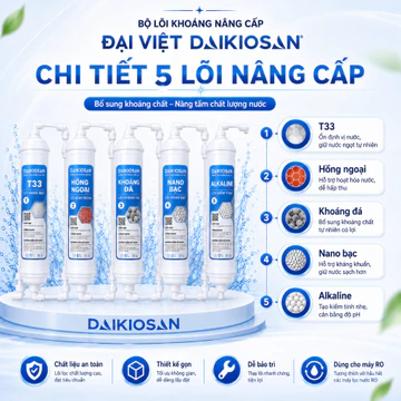 Bộ Lõi Khoáng Nâng Cấp Đại Việt Daikiosan Chính Hãng Bổ Sung Khoáng Chất Cải Thiện Vị Nước Cho Máy Lọc Nước - VIP