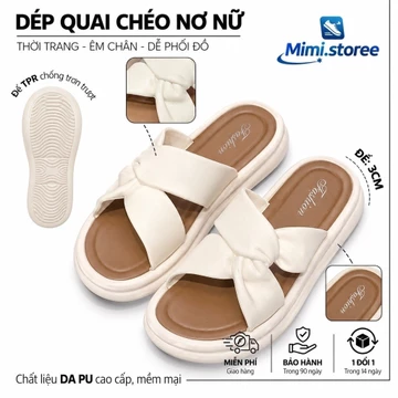 ( Hàng QCL1 - form chuẩn) Dép nhựa nữ thời trang 2 màu-Dép lê nữ quai xoắn MSP 6062