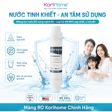 Màng RO Korihome Màng Lọc Nước Công Nghệ Mỹ Loại Bỏ 99,99% Tạp Chất Và Vi Khuẩn Cho Máy Lọc Nước Gia Đình - VIP