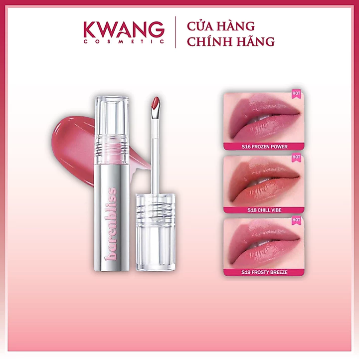 Son tint bóng Barenbliss Peach Makes Perfect Lip Tint lâu trôi không lem dính bền màu 3g