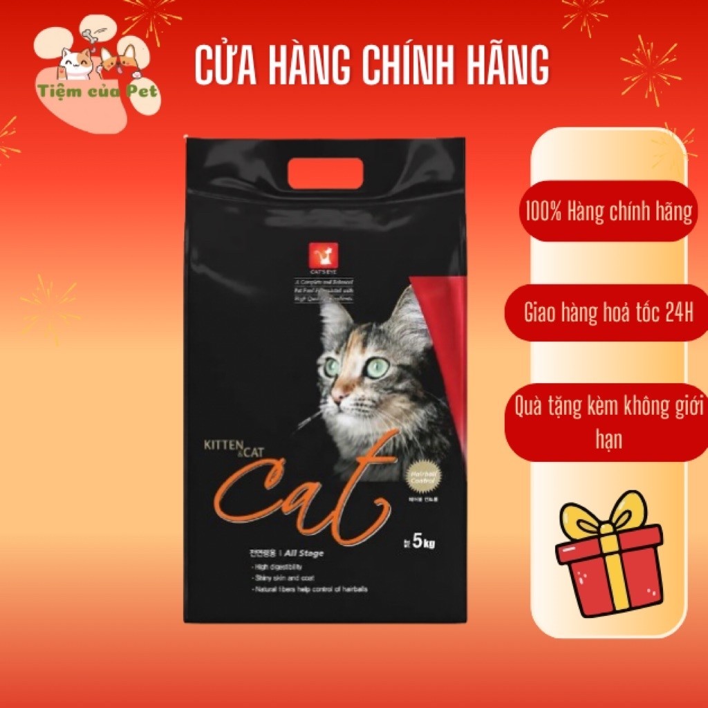[ Hoả Tốc ] CAT'S EYE - Thức ăn hạt cho mèo mọi lứa tuổi bao 5kg