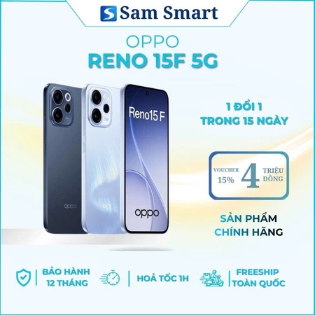 [Hàng Cũ Chính Hãng] - Điện Thoại OPPO Reno 15F 5G 12/256GB Chính Hãng - Bảo Hành Toàn Quốc