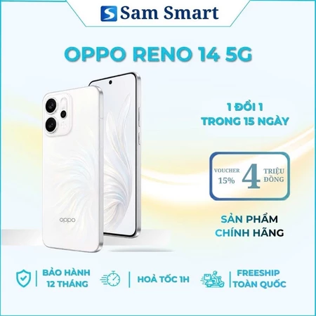 [Hàng Cũ Việt Nam] Điện Thoại Oppo Reno 14 - 14 Pro 5G 12/512GB Chính Hãng Việt Nam - Bảo Hành 12 Tháng Toàn Quốc
