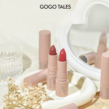 GOGO TALES Powder Mist Lipstick, Velvet Matte Finish, Pure Desire Look, Transfer Resistant Lipstick for Daily No-makeup Makeup Son lì dạng bột GOGO TALES, hiệu ứng lì nhung, vẻ ngoài thuần khiết quyến