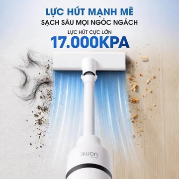 Máy Hút Bụi Cầm Tay Jiwon JW9 Pro 600W Lực Hút 17000Pa, Bộ Lọc HEPA, Dây 6M, Máy Hút Bụi Gia Đình 2 Trong 1