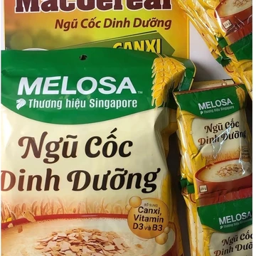 [Chính Hãng] Melosa Ngũ Cốc Dinh Dưỡng Canxi Vitamin D3 B3 – Ngũ Cốc Hòa Tan Singapore, 25g/Gói, Date Mới