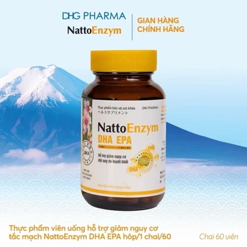 [ Chính Hãng] Mua 3 Tặng 1 -NATOENZYM phòng Ngừa Đột Quỵ, Tan Cục Máu Đông chính Hãng Dược Hậu Giang