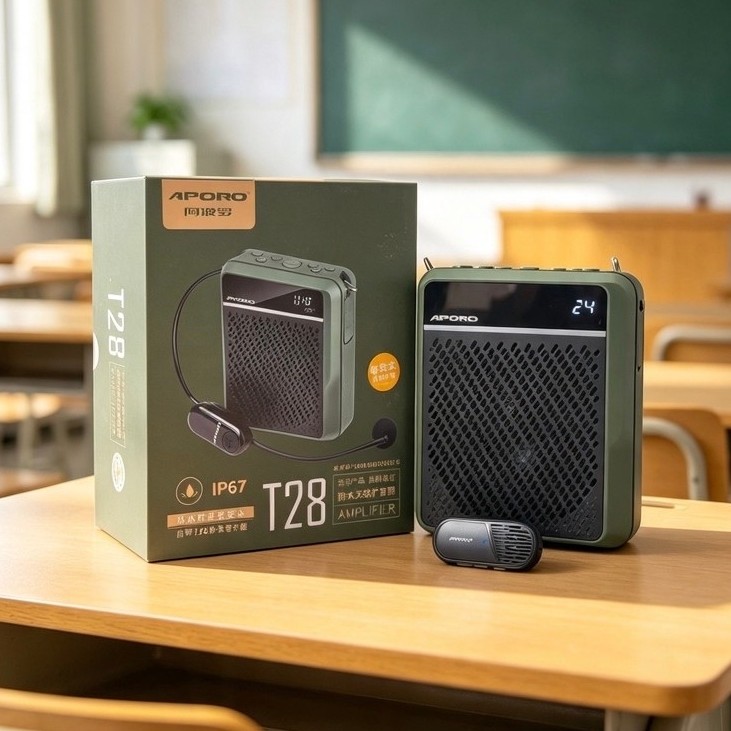 Aporo T28 2.4G - Mic Cài Áo, Công Suất 40W