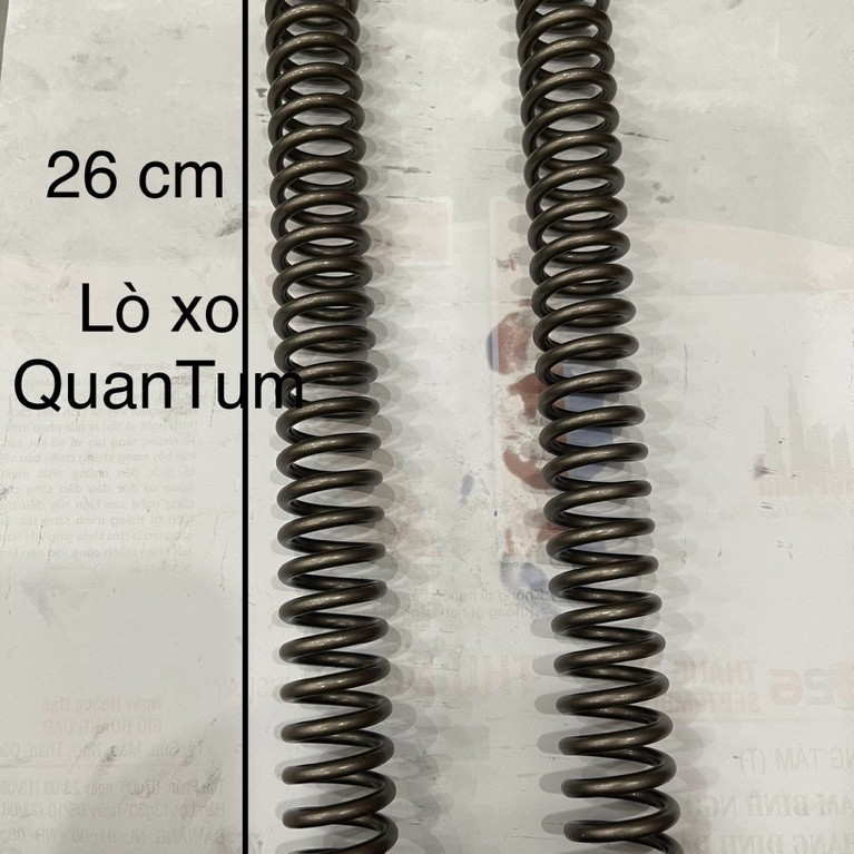Bộ 2 Lò xo phuộc trước Quantum 26 cm cho xe máy điện (Dat Bike) giải quyết triệt để tình trạng phuộc zin bị cứng | BigBuy360 - bigbuy360.vn
