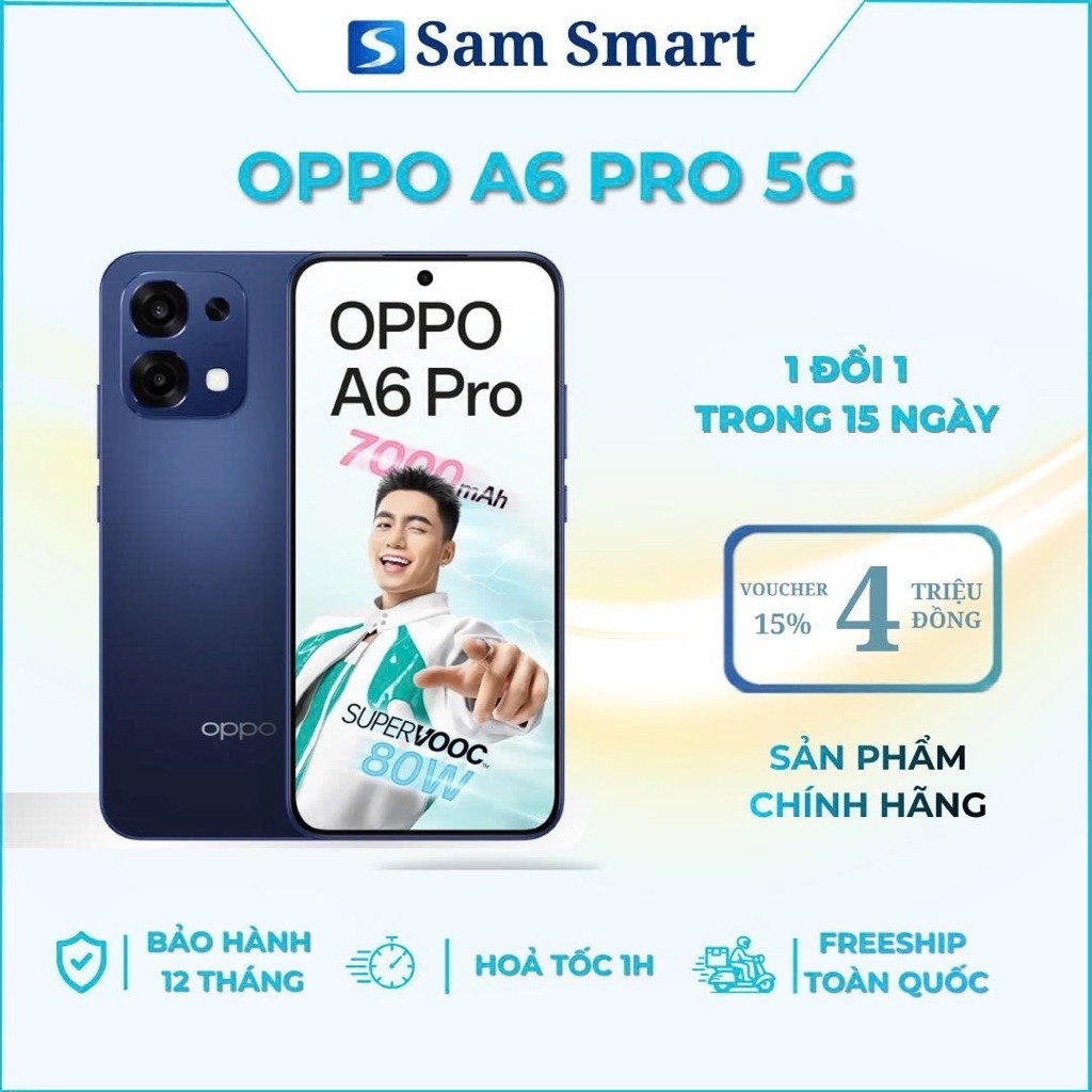[Máy cũ] Điện Thoại Oppo A6 Pro 8/256GB - Chính Hãng Việt Nam Bảo Hành 6 Tháng