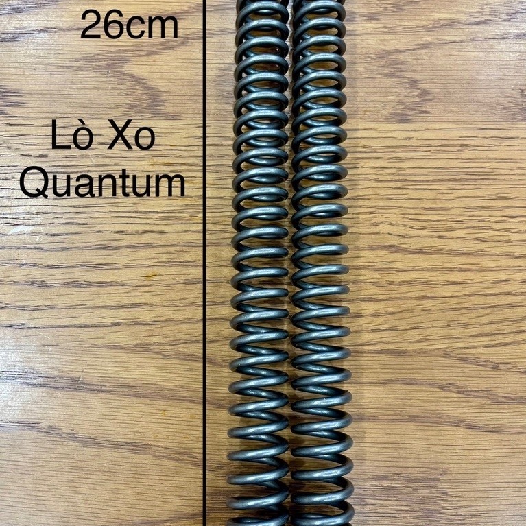 Bộ 2 Lò xo phuộc trước Quantum 26 cm cho xe máy điện (Dat Bike) giải quyết triệt để tình trạng phuộc zin bị cứng