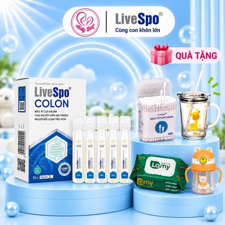 LiveSpo Colon chính hãng - bổ sung men hỗ trợ viêm đại tràng, tiêu chảy, táo bón cân bằng hệ vi sinh