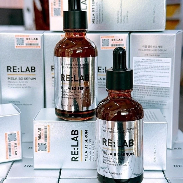 Serum nám RE:LAB MELA B3 SERUM giúp dưỡng ẩm, mờ nếp nhăn, làm trắng da, 50ml Hàn Quốc serum nám relab serum relab TN179