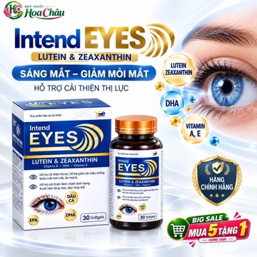 Viên Uống Bổ Mắt INTEND EYES 30 Viên – Tăng Cường Thị Lực, Giảm Mỏi Mắt, Khô Mắt