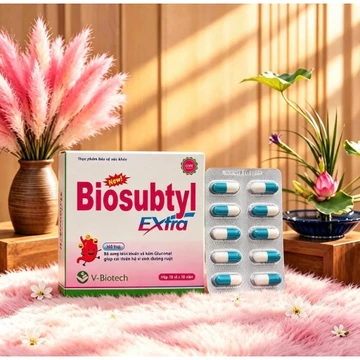 Men tiêu hóa Biosubtyl Plus DP, Hộp 100 viên,Bổ sung lợi khuẩn, tăng cường tiêu hoá.