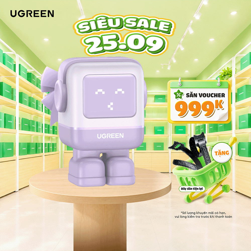 Củ sạc nhanh Robot UGREEN 30W/65W CD359/CD319 | Công nghệ GaN | Tương thích rộng | Bảo hành 18 tháng 1 đổi 1 15570 15550