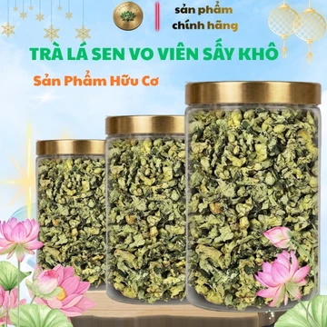 Lá sen vo viên cuộn sấy khô trà lá sen hỗi trợ an thần ngủ ngon giảm căng thẳng tốt cho sức khoẻ