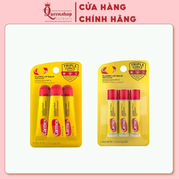 [CÓ TÁCH SET] Set 3 cây son dưỡng Carmex Lip Balm mua sale US