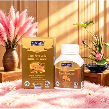 100 viên -Nhập khẩu ÚC-Sữa Ong Chúa Vital Code Super Royal Jelly- Chống Lão Hóa,đẹp da