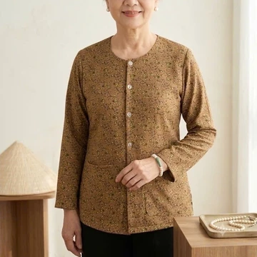 Áo Bà Ba Bà Già_Áo Lẻ Hai Túi Bà Già.(Chất Siêu ,Không Co Giản.)