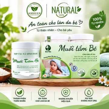 Muối tắm bé Độc Mộc 400G - Muối Tắm Bé Sinh Dược - Muối Tắm Thảo Dược Giảm rôm , mẩn ngứa, mề đay