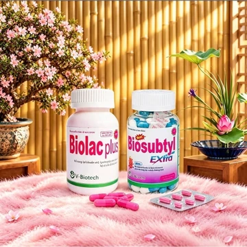 Men tiêu hóa Biosubtyl Plus ND, Chai 100 viên, tăng cường tiêu hoá.Bổ sung lợi khuẩn.