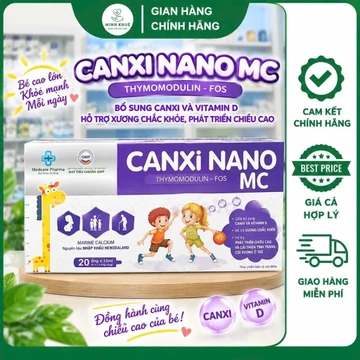 CANXI NANO MC K2-D3 – Hỗ Trợ Bổ Sung Canxi, Vitamin D3 & K2 Cho Xương Chắc Khỏe