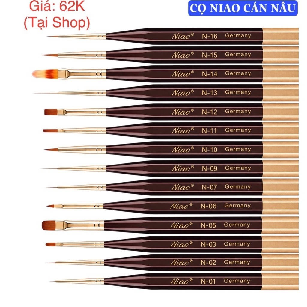 Cọ Niao Cán Nâu Chí nh Hã ng(tốt hơn cán đen) Ying 2