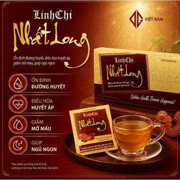 [Chính Hãng CG ] 4 hộp tặng 1 hộp Trà Linh Chi Nhất Long - Hỗ trợ huyết áp, hỗ trợ tiểu đường, hỗ trợ mỡ máu , ngủ ngon