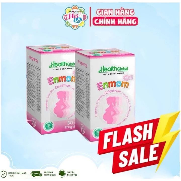 Vitamin tổng hợp Enmom Heath Global ,Vitamin tổng hợp dành cho mẹ bầu và sau sinh date 5/2027
