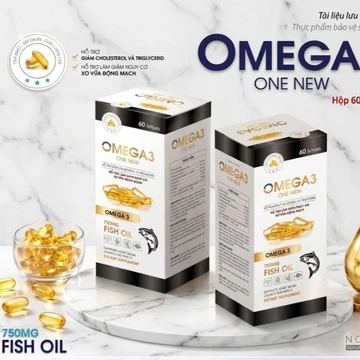 Tinh dầu cá Omega 3 ONE NEW 750mg dầu cá 60 viên nang