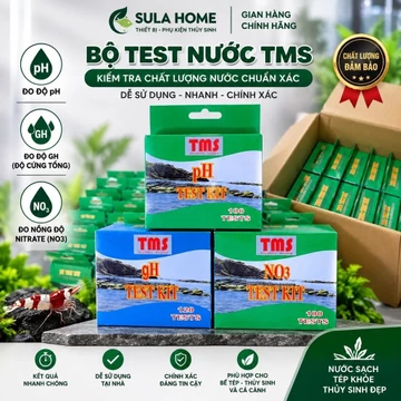 TMS BỘ ĐO KIT TEST – Bộ Test Nước (PH,NO3,GH) Cho Bể Cá Cảnh & Bể Tép Cảnh - Nước Sinh Hoạt - Thuỷ Sản , Chuẩn Tuyệt Đối