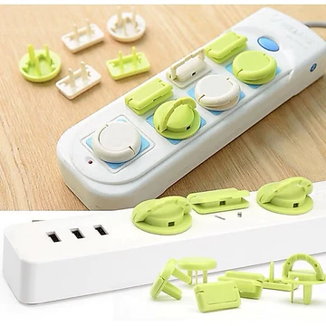 Set 5 nút bịt ổ cắm điện chống giật (ngăn ngừa trẻ nhỏ chọc ngón tay vô ổ cắm điện)