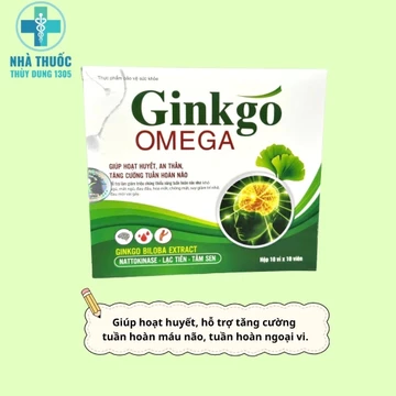 [CHÍNH HÃNG] Hoạt huyết dưỡng não Ginkgo Omega giúp hoạt huyết, tăng cường lưu thông máu, giảm đau đầu chóng mặt