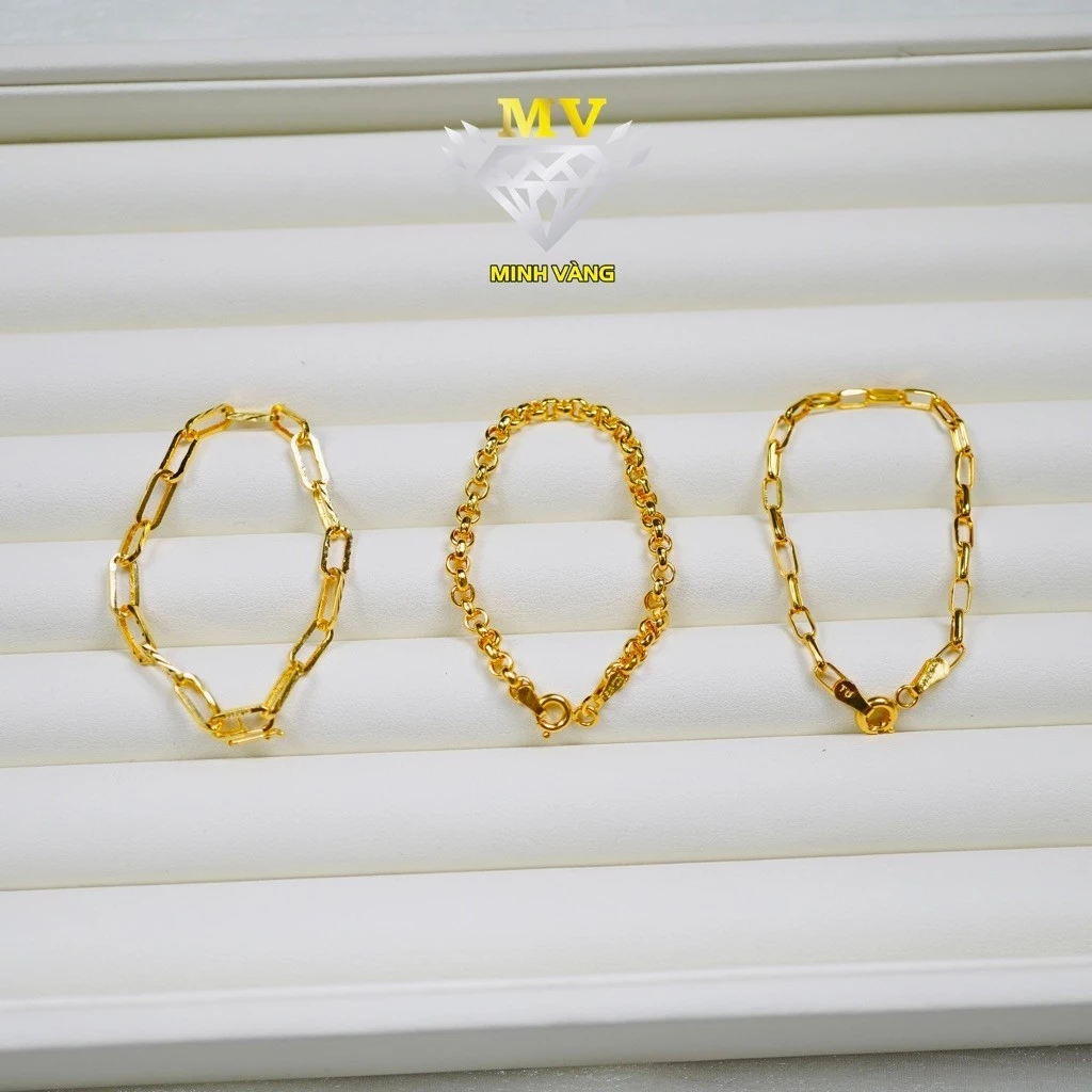 Lắc Tay Bé P61 [3 Mẫu] - (Dài 12cm - 14cm) - (Dài 12cm - 14cm) | V610 • Minh Vàng