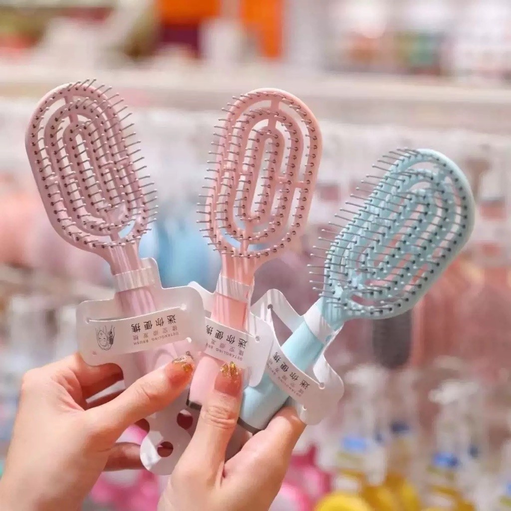 Lược chải tóc mini cho bé gái nhỏ gọn xinh xắn, chải gỡ rối êm ái dễ dàng bỏ túi mang theo