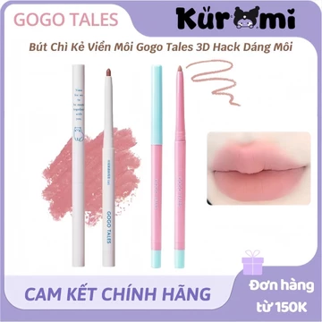 [Trợ Giá] Bút chì kẻ viền môi Gogotale Tự Nhiên 3D Hack Môi GOGO TALES Lâu Trôi Chì môi kẻ môi hack dáng môi GT531