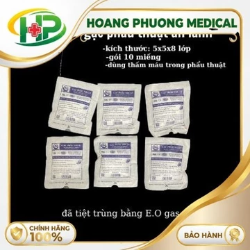 Combo 10 Gói Gạc Phẫu Thuật Vô Trùng AN LÀNH Đủ Cỡ – Gạc Y Tế Tiệt Trùng Băng Bó Vết Thương, Spa