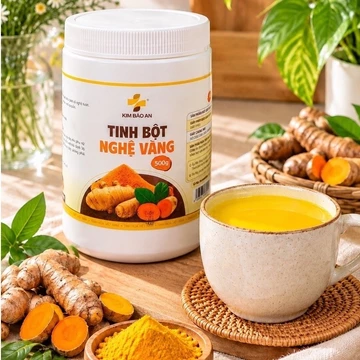 [ Hộp 500gram ] Tinh Bột Nghệ Vàng Được Chiết Xuất Từ Củ Nghệ Vàng Tươi